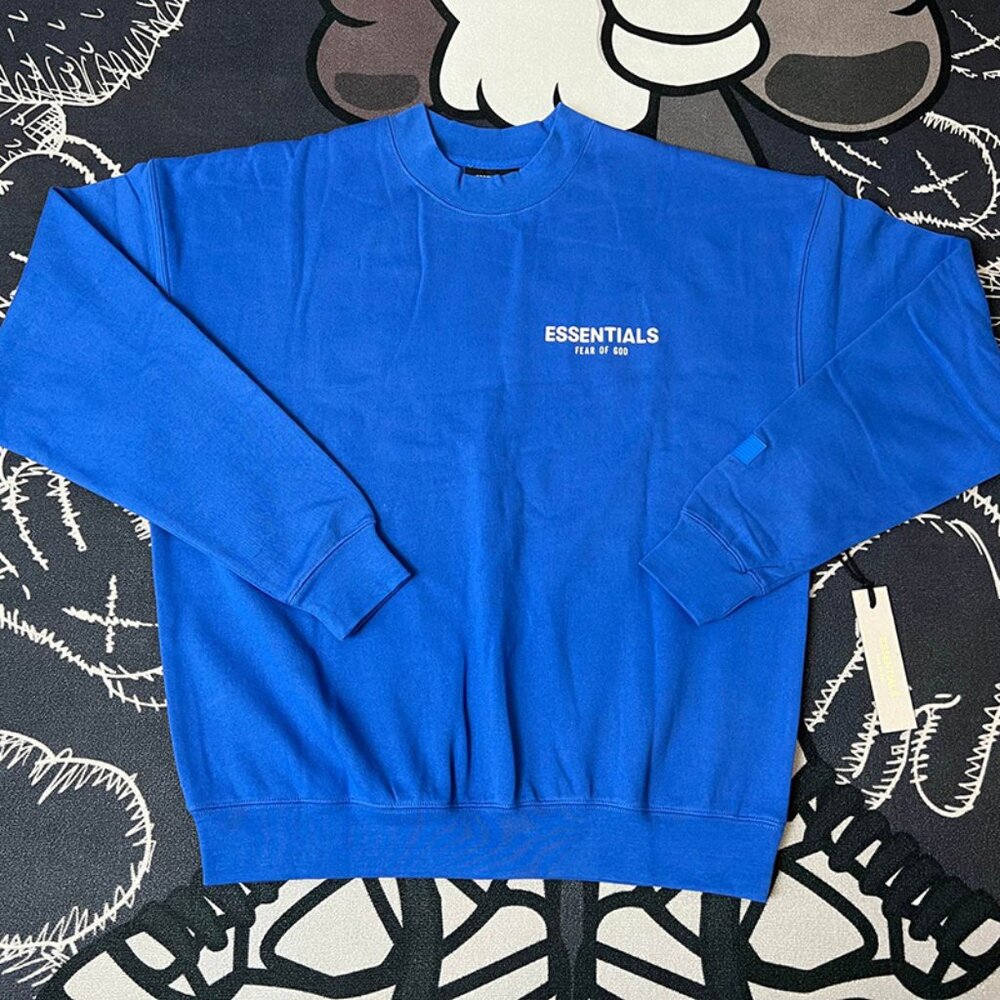 Fear of God Blue Crew Neck Sweatshirt